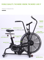 MND-D03 Air Resistance Exercise Bike | Round Tube Handlebar | MND FITNESS