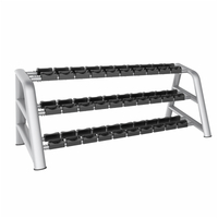 AN72 Three Rows Dumbbell Rack | Dumbbell Storage | Gym Organization