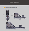 MND-W6 Double Bucket Water Rower | Dual Water Tank | MND FITNESS