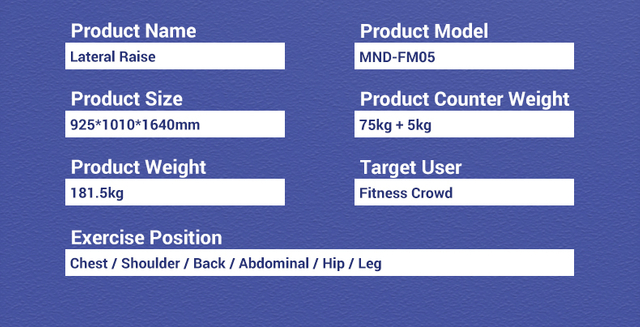 MND-FM05 Lateral Raise Machine | Shoulder Isolation | Deltoid Sculpting Equipment