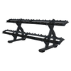 FF49 Double-Tier Dumbbell Rack | Commercial Dumbbell Storage | Gym Equipment Organization