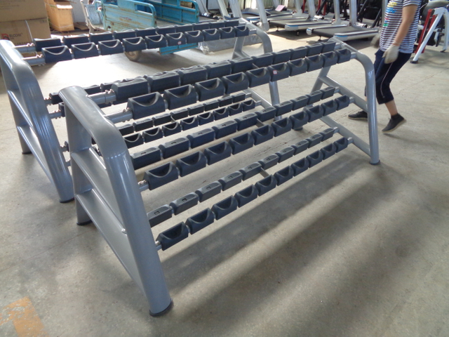 AN72 Three Rows Dumbbell Rack | Dumbbell Storage | Gym Organization