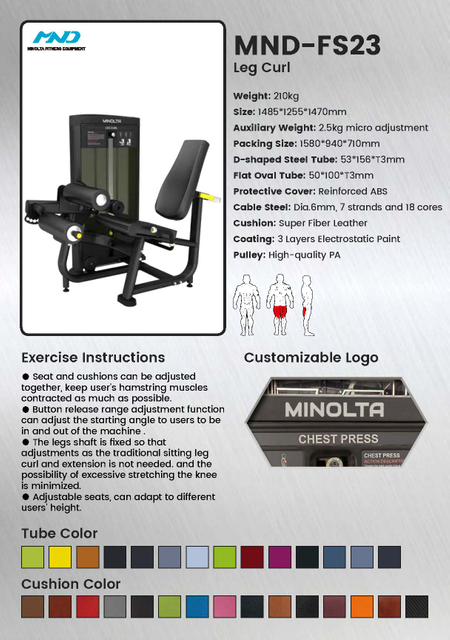 MND-FS23 Seated Leg Curl Machine | Hamstring Isolator | Knee Flexion Strength Builder