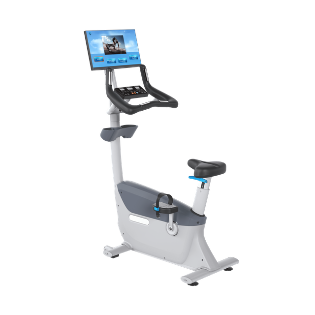 MND-X530C Upright Bike with Screen Projection | 21.5" Interactive Display | MND FITNESS