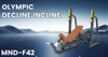 F42 Olympic Incline Bench | Barbell Incline Press | Upper Chest Builder