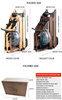 MND-W4 Foldable Wooden Water Rower | Space Saving Design | MND FITNESS