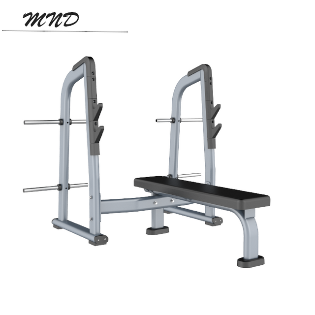 MND FH43 Olympic Flat Bench | Commercial Barbell Bench Press Station