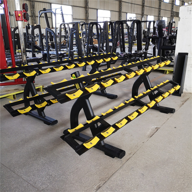 FF72 Three-Tier Dumbbell Rack | High-Density Dumbbell Storage | Commercial Gym Rack