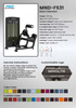 MND-FS31 Back Extension Machine | Hyperextension Bench | Posterior Chain Strengthener