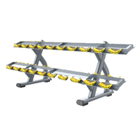 MND FH49 2-Tier Dumbbell Rack | Commercial Gym Dumbbell Storage