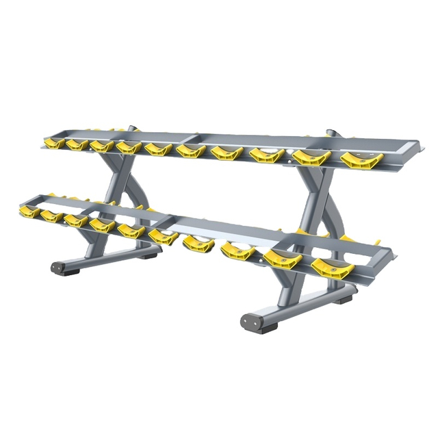 MND FH49 2-Tier Dumbbell Rack | Commercial Gym Dumbbell Storage