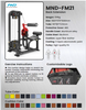 MND-FM21 Back Extension Machine | Hyperextension Bench | Lower Back Strengthener