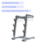 FF53 Handle Storage Rack | Gym Accessory Organizer | Equipment Storage Solution