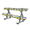 FF49 Double-Tier Dumbbell Rack | Commercial Dumbbell Storage | Gym Equipment Organization